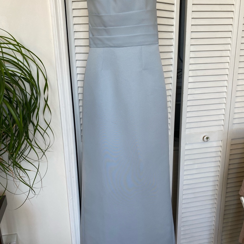 Amsale Sonia Bridesmaids Dress in Ice Blue - Picture 3 of 6